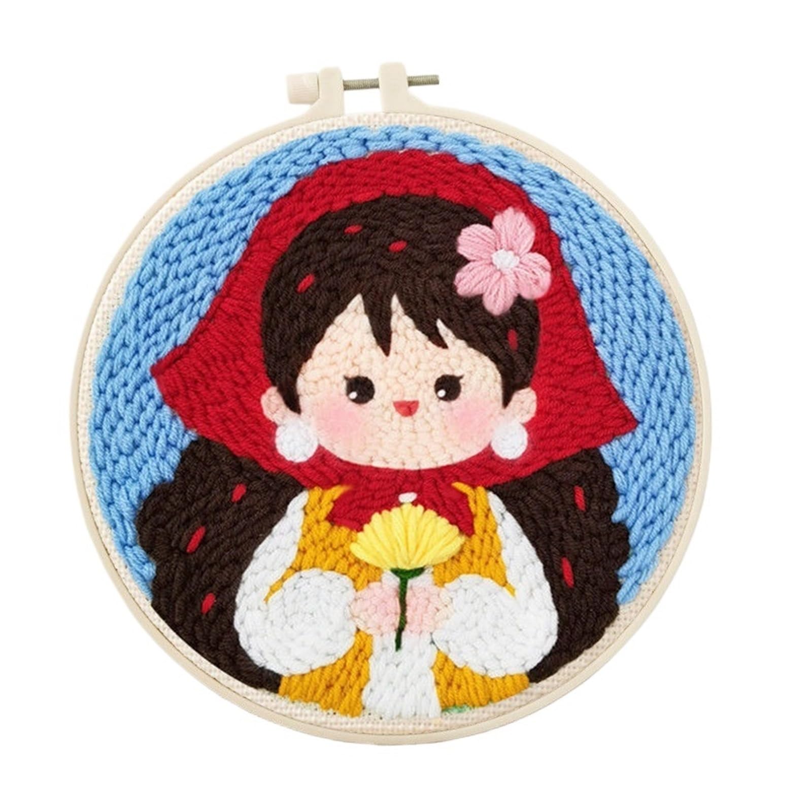 Amazon.co.jp: 幾何学的な顔刺繍パンチ針スターターフック DIY 魔法の